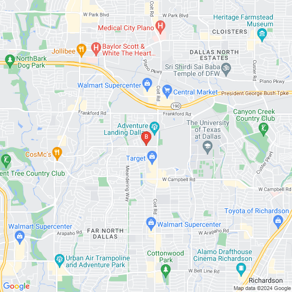 123 TOWING location map: 7795 McCallum Blvd, Dallas, TX
