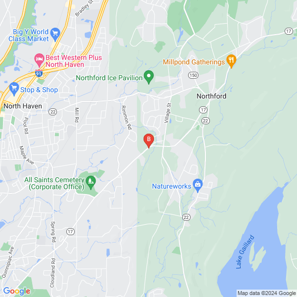 MB Sports Builders location map: 1059 Middletown Ave., Northford, CT